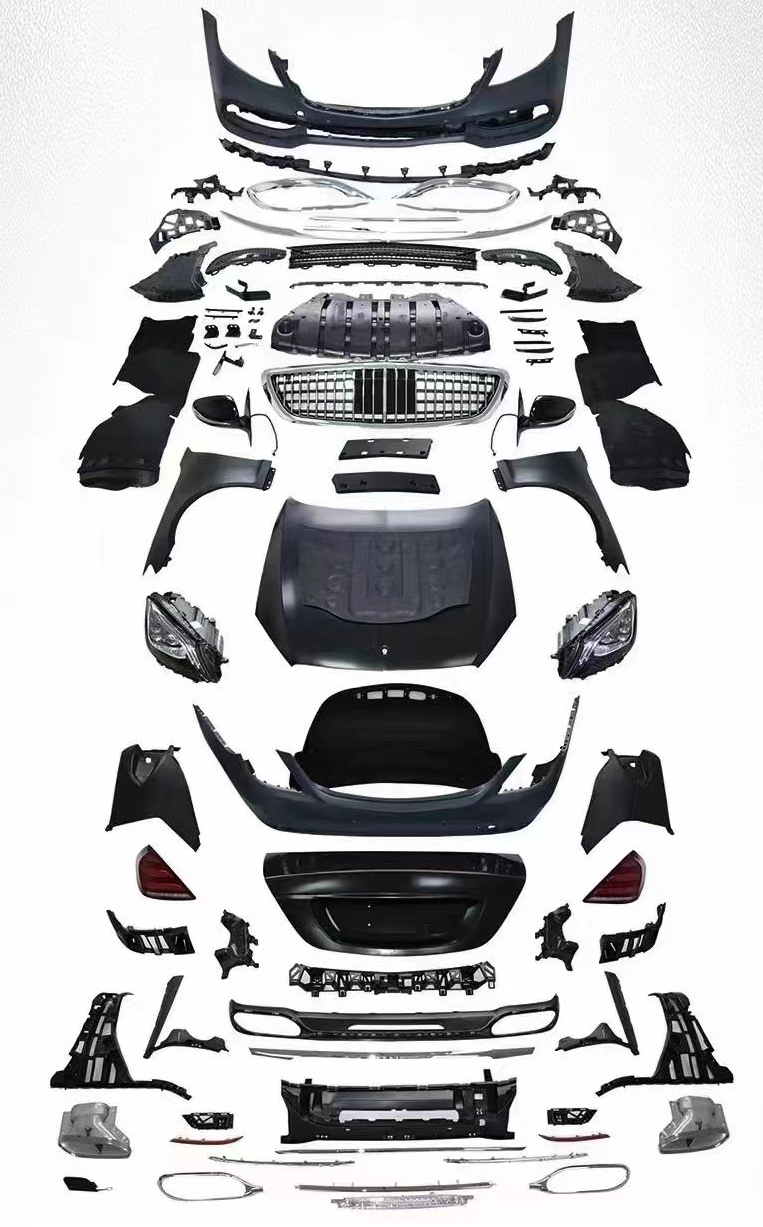 Mercedes S Serisi W221 2006-2013 Komple Gövde Kiti [DONUSUM => W222] Dörtlü Egzoz Çıkışlı Egzoz Uçlu, Panjururlu, Kaput/Çamurluk/Bagaj Kap., Far/Stop, Aynalar | WENDER MA2212210