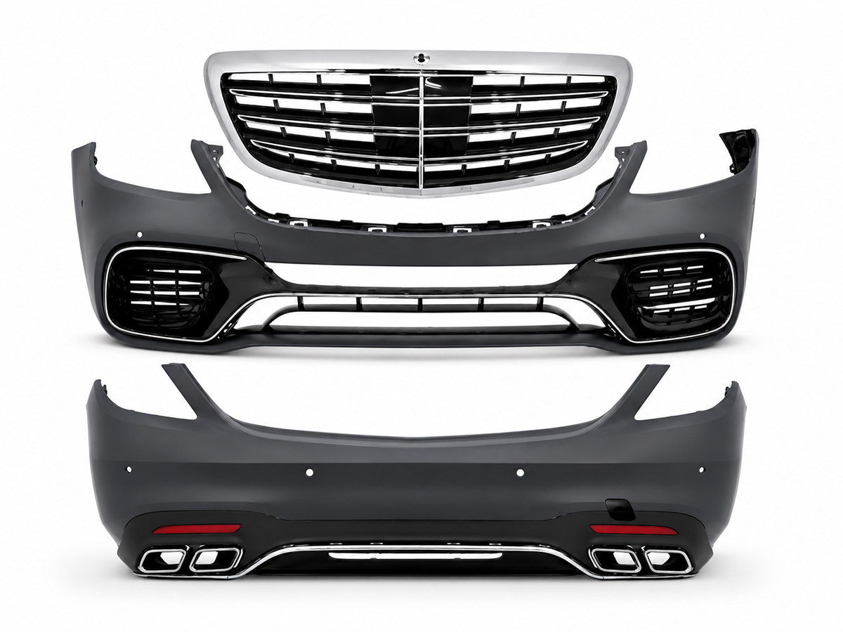 Mercedes S Serisi W222 2013-2021 Gövde Kiti Park Sensörlü: Ön ve Arka, Dörtlü Egzoz Çıkışlı Egzoz Uçlu, Adaptif Hız Sabitleyici (KlimalıC) Panjururlu | WENDER MA2222103