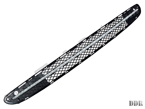 Mercedes C Serisi W203 2000-2007 Tampon Izgarası Ön Orta; Gri Çitalı, Açık | WENDER MN2038800905SL
